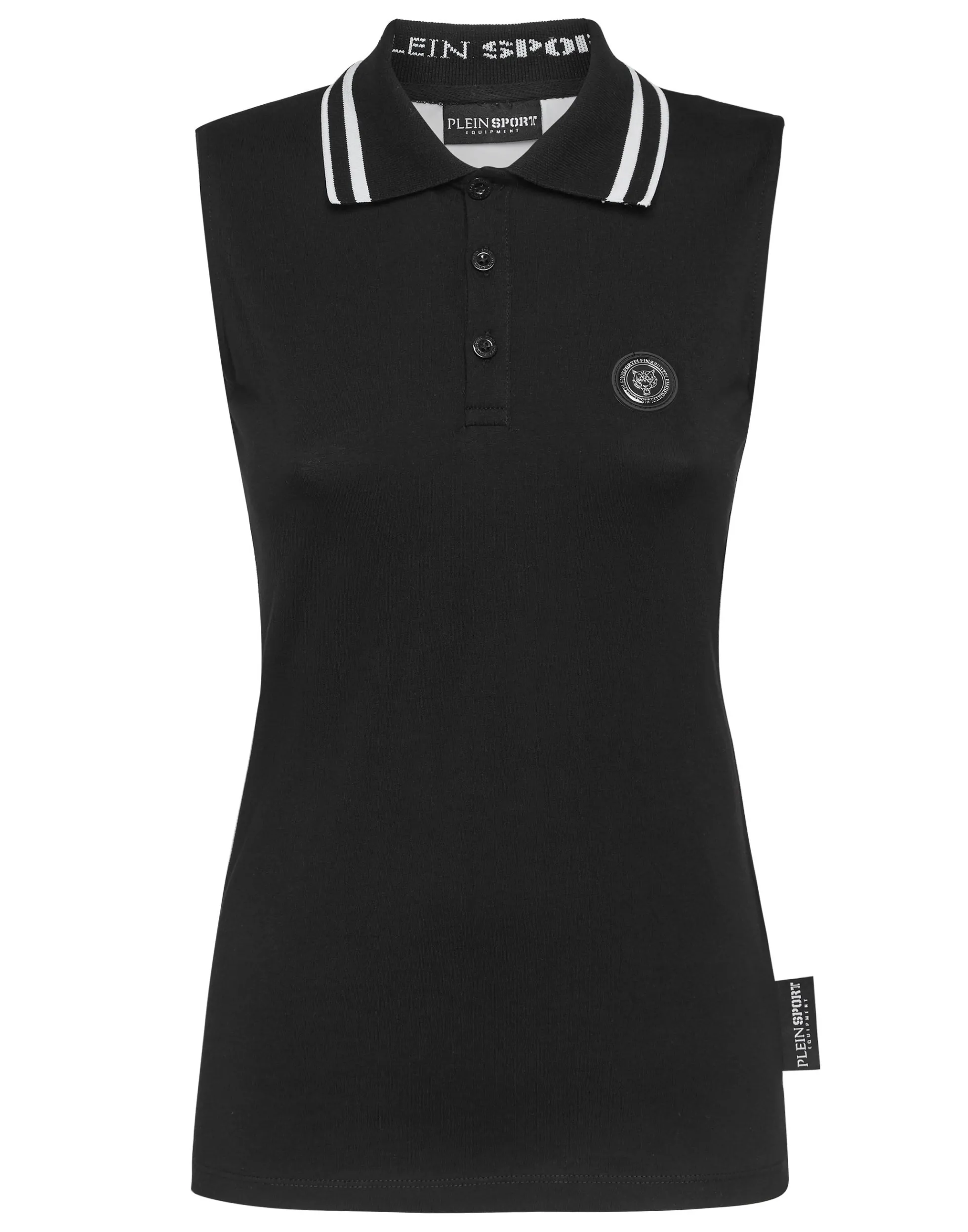 Women Plein Sport Sleeveless Polo Shirt